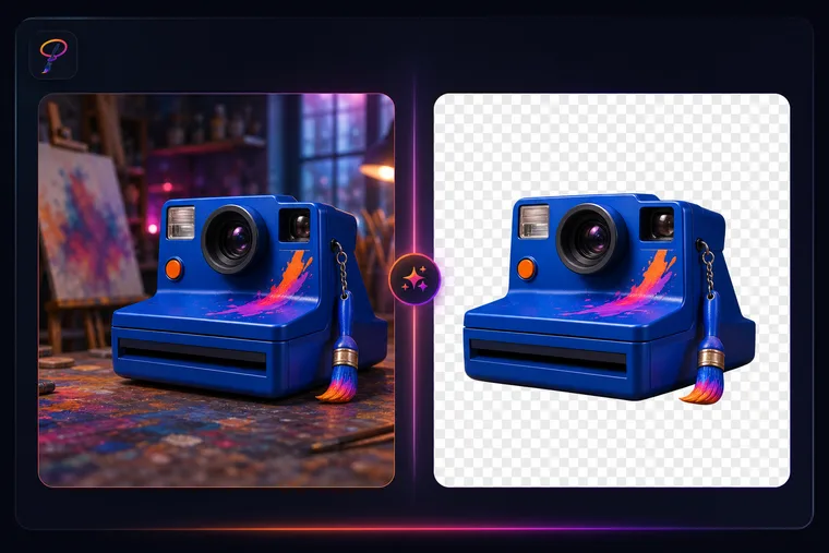 A camera photo with its background removed to transparency